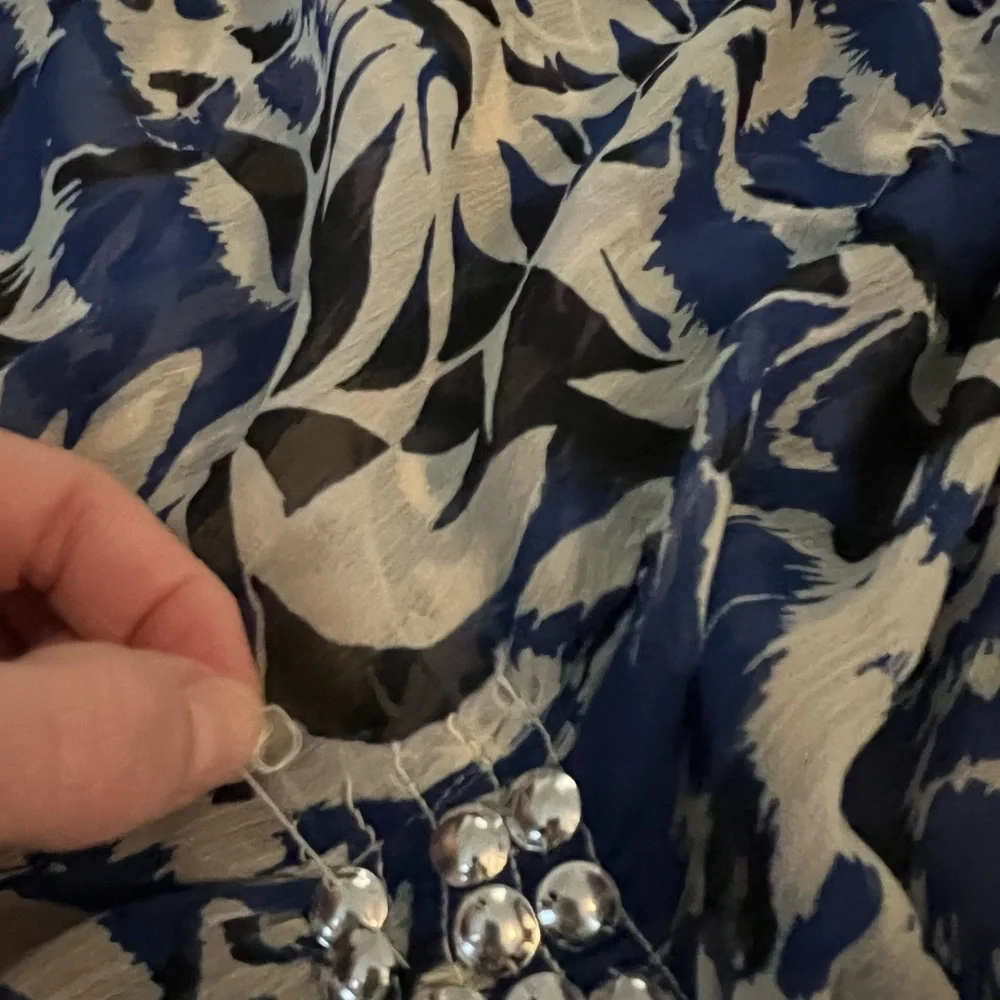 💙BEAUTIFUL BLUE N WHITE KAFTAN💙 - Picture 7 of 8